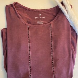 American Eagle Plum Top